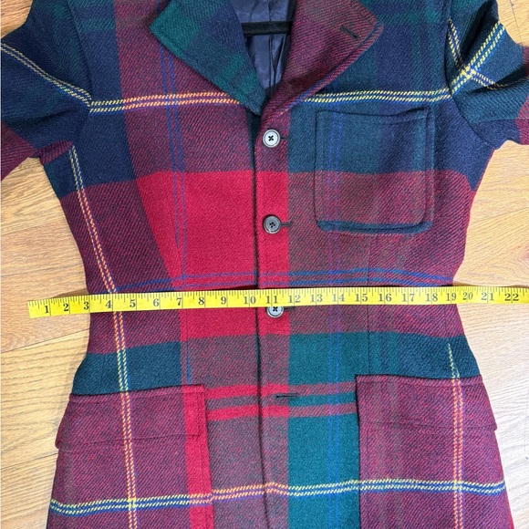 Vintage Ralph Lauren 100% Wool Tartan Plaid Blazer Union Made 90s - Picture 11 of 12